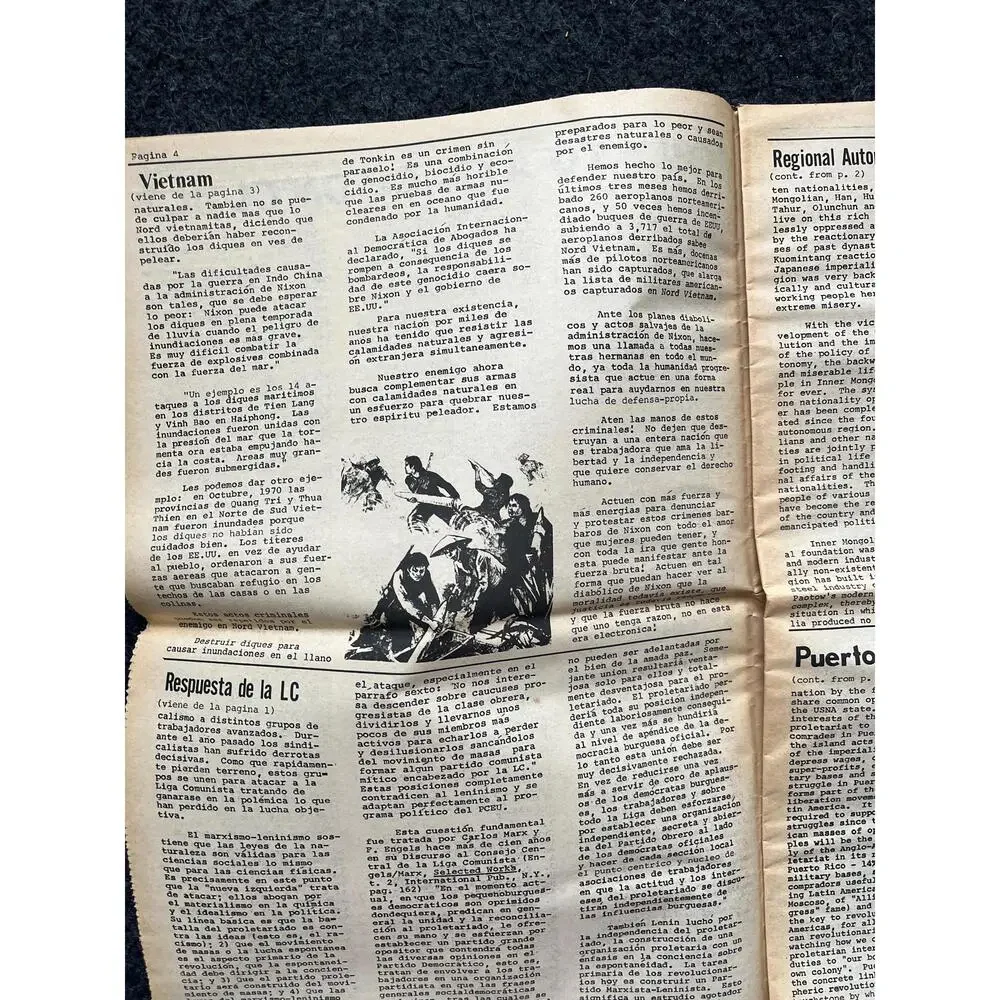 1975 US Race Relations, Propaganda Newspaper, Vintage Communist Art, USSR Sovie